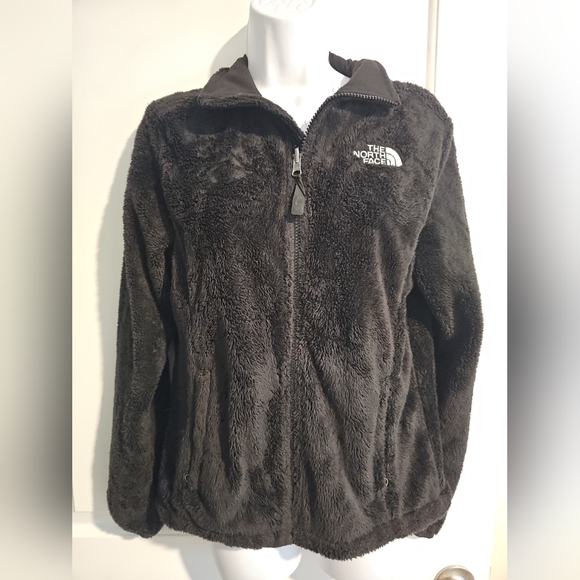 The North Face Womens Small Black Fleece Full Zip Fuzzy Jacket Size S - Picture 1 of 6